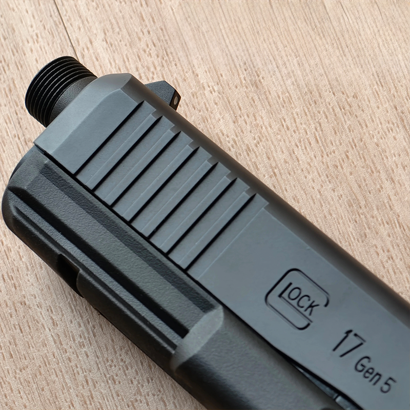 模立方製 G17gen4/G17gen5対応 アルミ合金製 アウターバレル サイレンサー／マズルブレーキ用変換アダプター マズルキャップ