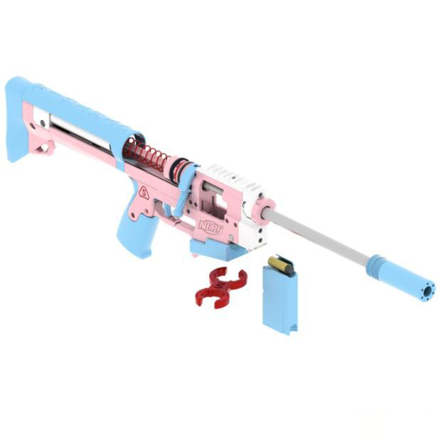CynthiaGEN2 シンシア スポンジソフトボールランチャー 3Dプリント玩具 ライフル サブマシンガン 爆発銃 サバイバル・ゲーム