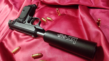 ライブカート式風おもちゃ銃 対応 専属部品 アクセサリー 部品 手作業 高精度 レーザーヘッドのマスタ ハンドモディファイ14逆歯マフラー→レーザーヘッド 気流を感知して働くレーザーヘッド 32×110mm外殻／19×80mm