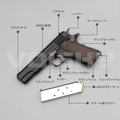 M1911-A1 モデルガン 1:2.05スケール 全金属製・分解可能・発射不可