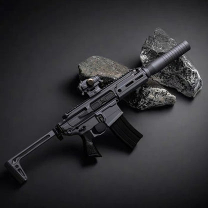 SIG-MCX 1:3 合金モデルガン コレクション向け金属製トイガン 排莢・分解・折りたたみ式ストック付き 発射不可