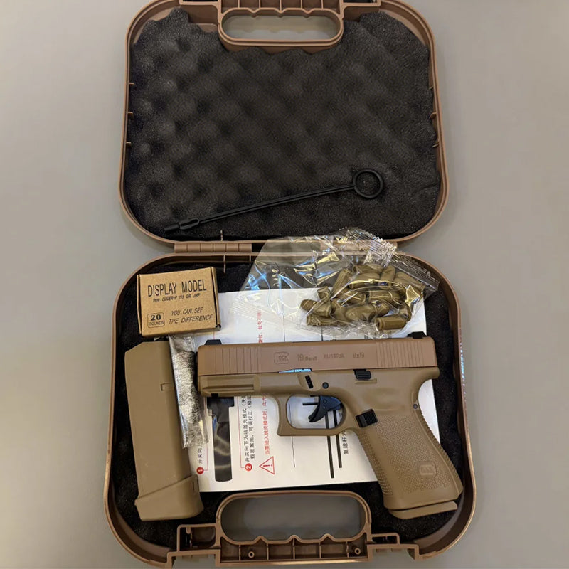 Glock19gen5 模立方製 金属ピストルスライド グロック ハンドガン風おもちゃ グロック ハンドガン トイガン モデルガン銃 トイガン 排莢式 発射不可 G19gen5