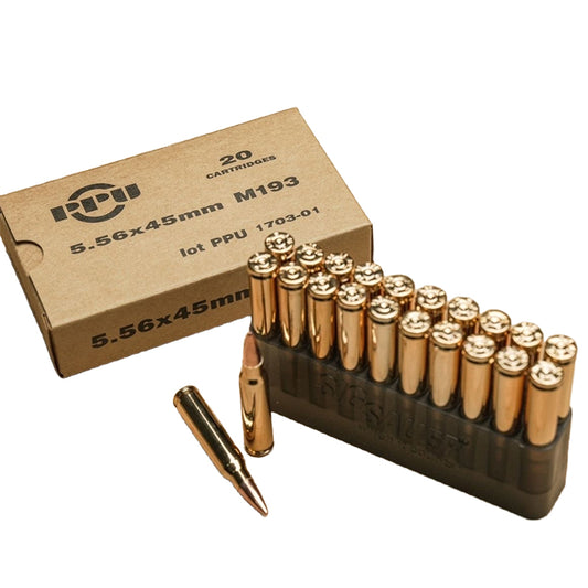 ウィンチェスター WINCHESTER M193 5.56x45mm FMJ プラスチックメッキ弾 模型カート・トイモデル