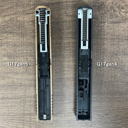 Glock17gen5 模立方製 金属ピストルスライド グロック ハンドガン風おもちゃ グロック ハンドガン トイガン モデルガン銃 トイガン 排莢式 発射不可 G17gen5