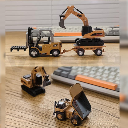 1/64 ミニ ラジコン ショベルカー おもちゃ リモートコント 合金 ショベル 作業車 ショベル 作業車 ラジコンカー 多機能 建設車両 建設工事 トラック はたらく車 ミニ働く車