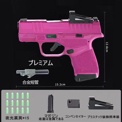 スプリングフィールドHELL CAT コンパクト銃  フィンガーアクションブローバックトイガン ナーフ レーザー銃 排莢式 TPBモデルガン