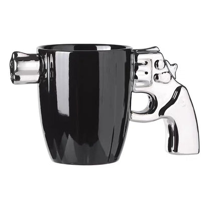 リボルバー型マグカップ｜ユニークで男前なコーヒーカップ プレゼントにも最適！