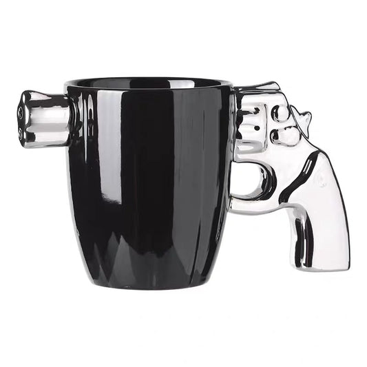 リボルバー型マグカップ｜ユニークで男前なコーヒーカップ プレゼントにも最適！