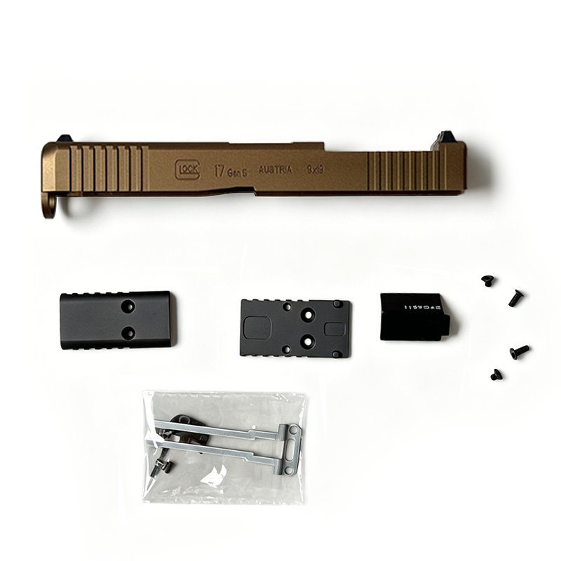 Glock17gen5 模立方製 金属ピストルスライド グロック ハンドガン風おもちゃ グロック ハンドガン トイガン モデルガン銃 トイガン 排莢式 発射不可 G17gen5
