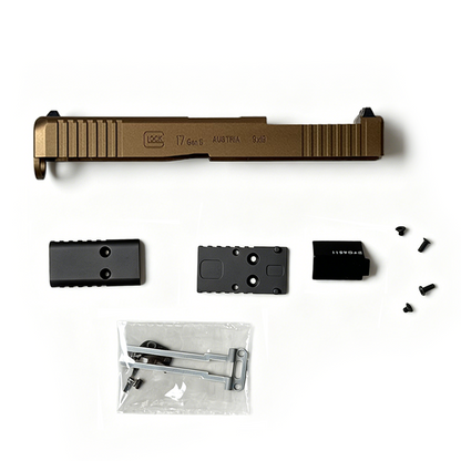 Glock17gen5 模立方製 金属ピストルスライド グロック ハンドガン風おもちゃ グロック ハンドガン トイガン モデルガン銃 トイガン 排莢式 発射不可 G17gen5