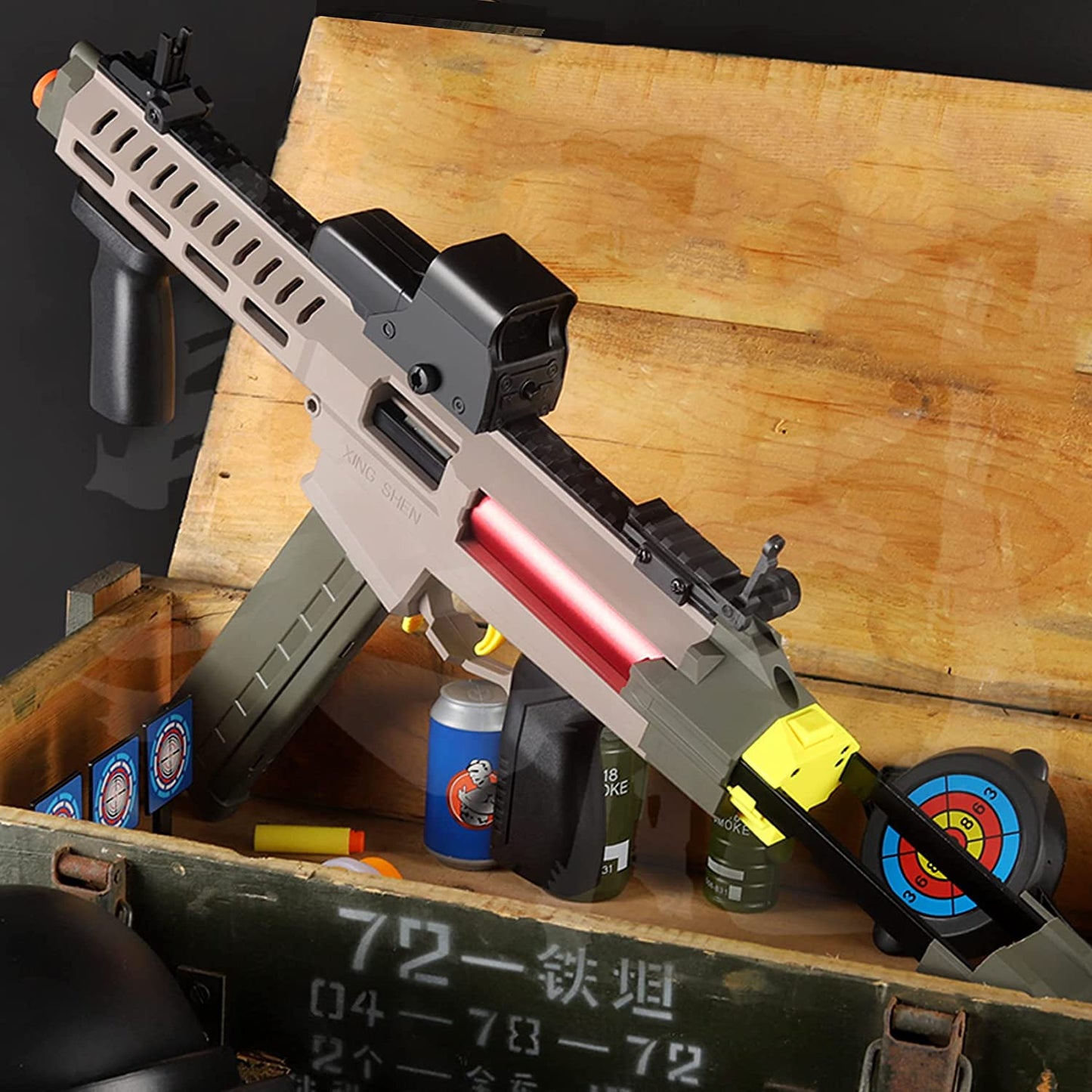 EVAソフト弾丸 SCAR サブマシンガン 短機関銃 ライフル おもちゃ銃