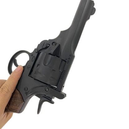 Webley Revolver Handgun Style Toy Webley &amp; Scott Revolver Wick EVA Bullet Toy Gun Rotating Ejection Type Foldable Handgun Toy Handgun Sponge Bullet Gun Toy Birthday Gift Genuine Product