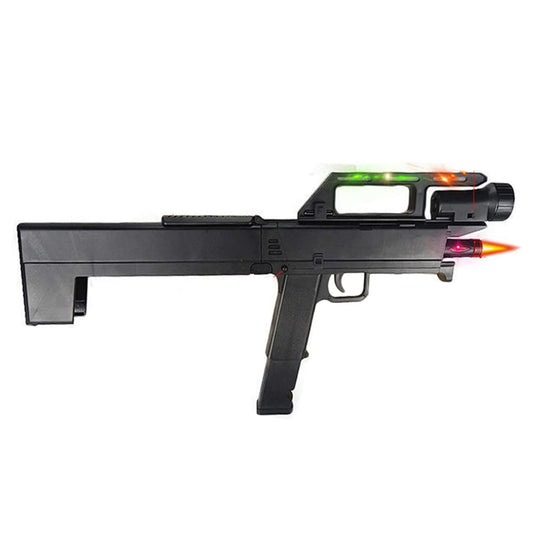 サブマシンガン風おもちゃ銃 FMG-9 サブマシンガン モデル おもちゃ銃 折りたたみ式、輝きます、音付き、 レーザーしか発射できない 電動ガン 連発 連続 おもちゃガン